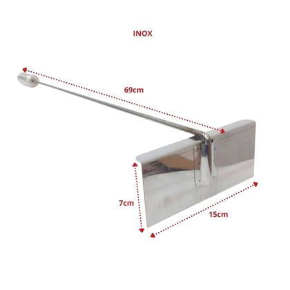 Imagem de Rodo De Limpeza Carvão Inox Para Churrasqueiras, Fornos 69cm
