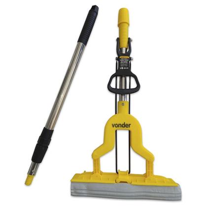 Imagem de Rodo Dobrável Mop Limpador Vonder Com Balde Multiuso