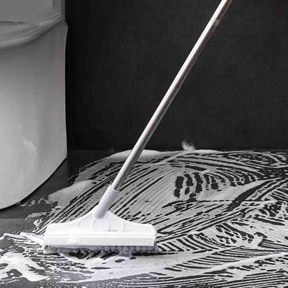 Imagem de Rodo Esfregão Escova de Limpeza 2 Em 1 Desmontável Vassoura