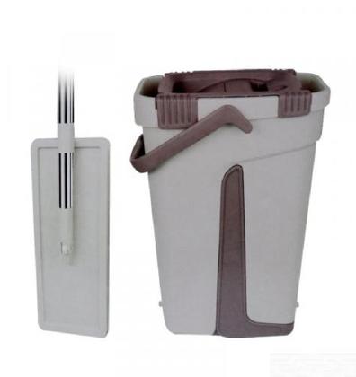 Imagem de Rodo Flat Mop E Balde Lava E Seca Profissional Com 2 Refil