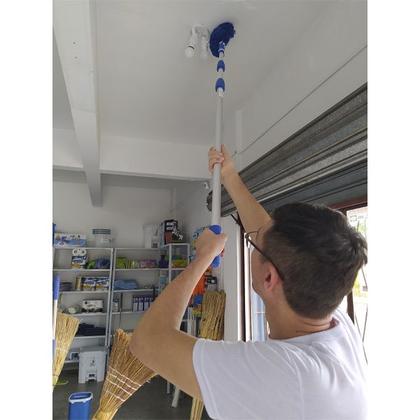 Imagem de Rodo Limpa Vidros Cabo Extensor 6 Mts Com Espanador Eletrostático Angular Bralimpia