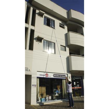 Imagem de Rodo Limpa Vidros Cabo Extensor 6 Mts Com Espanador Eletrostático Angular Bralimpia
