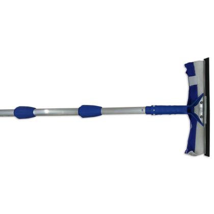 Imagem de Rodo Limpa Vidros Cabo Extensor 6 Mts Com Espanador Eletrostático Angular Bralimpia