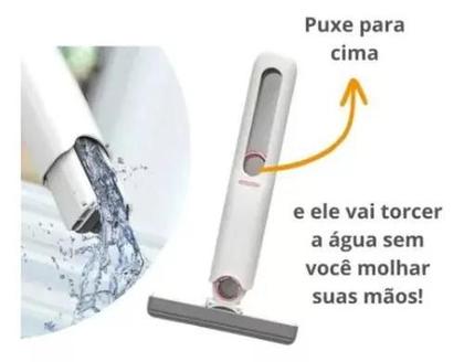 Imagem de Rodo Mini Mop Esfregão Limpeza Dobrável Portátil Multiuso Ajustável Mágico Seca Rodinho Pia Multiuso