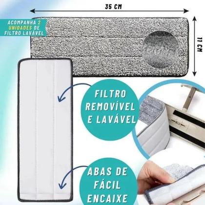 Imagem de Rodo Mop com Balde 360 e Esfregão Ultra Absorvente