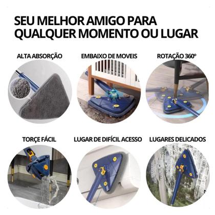 Imagem de Rodo Mop de Limpeza Triangular 360