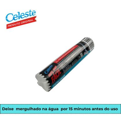 Imagem de Rodo Mop Fácil Celeste Auto Torção Refil Em Espuma Limpeza em Geral Esfregão Seca