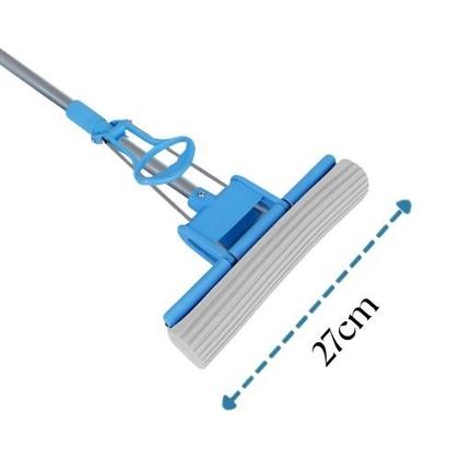 Imagem de Rodo Mop Fácil Celeste Auto Torção Refil Em Espuma Limpeza em Geral Esfregão Seca