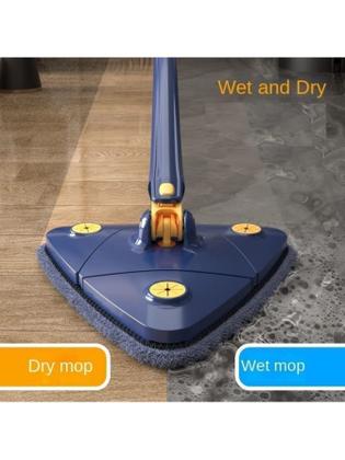 Imagem de Rodo Mop Rodo Pano De Chão Microfibra Cabo Triangulo Limpeza