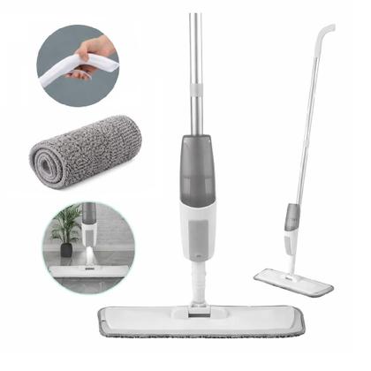 Imagem de Rodo Mop Spray 3 em 1 Profissional  Esfregão Inox com Reservatório, Borrifador e Pano de Microfibra