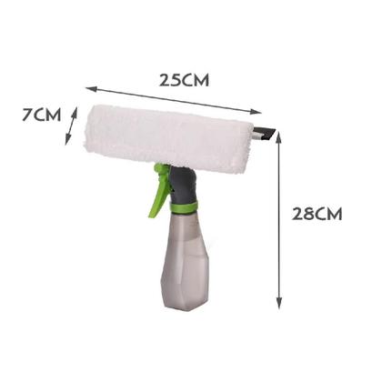 Imagem de Rodo mop spray com reservatorio limpa vidro janela box borrifador 3 em 1 kit completo