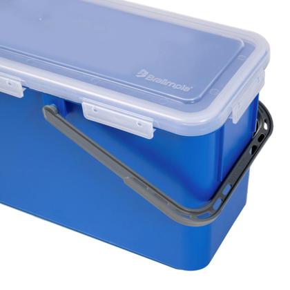 Imagem de Rodo Twister 45cm + Balde Com Tampa Retangular 25l Bralimpia