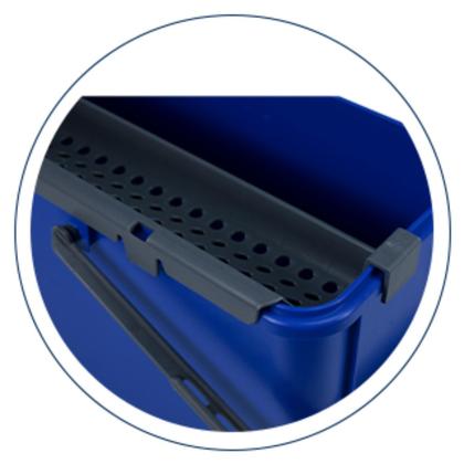 Imagem de Rodo Twister 45cm + Balde Com Tampa Retangular 25l Bralimpia