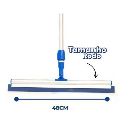 Imagem de Rodo Twister Cabo Retrátil Chega Até 1,40m Junta Articulada - Bralimpia