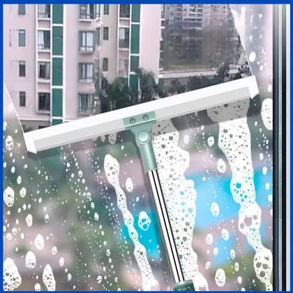 Imagem de Rodo Vassoura Silicone Multifuncional Cabo Extensor Limpa Vidros Pisos