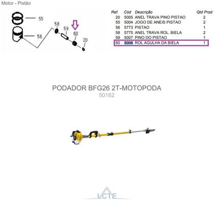 Imagem de Rolamento Agulha da Biela P/ Soprador BFG 260 SB Buffalo