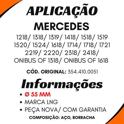 Imagem de Rolamento C/ Borracha 55mm Mbb 1218 A 2318/ Ônibus Of1318/ 1520/ 1618