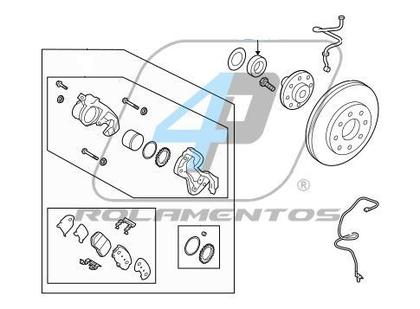 Imagem de Rolamento de Roda Dianteira HYUNDAI Azera 2006 até 2011