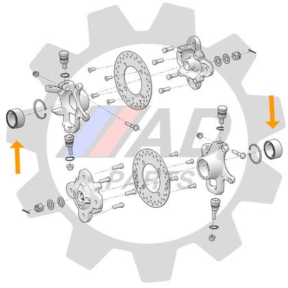Imagem de Rolamento de Roda Traseira POLARIS RZR 800 2008 até 2014