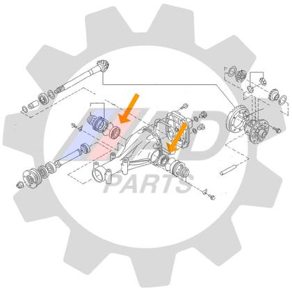 Imagem de Rolamento Diferencial Dianteiro Subaru Forester 2002 até 2007