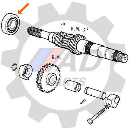 Imagem de Rolamento Eixo Piloto FIAT Marea