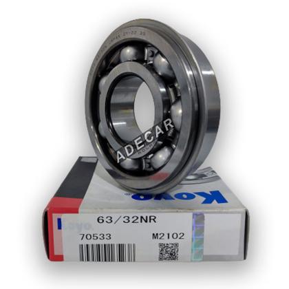 Rolamento Koyo 63/32 NR Caixa Câmbio Toyota Hilux - Rolamento de