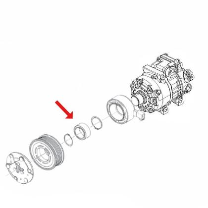 Imagem de Rolamento Polia Ar Condicionado TOYOTA Yaris 2019 até 2022 Denso