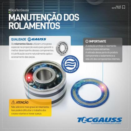 Imagem de Rolamento Suzuki Gs 500 E 1989 a 2009 Gauss GR6302