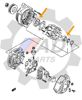 Imagem de Rolamentos Alternador HONDA CRV (2.0L) 2006 até 2011