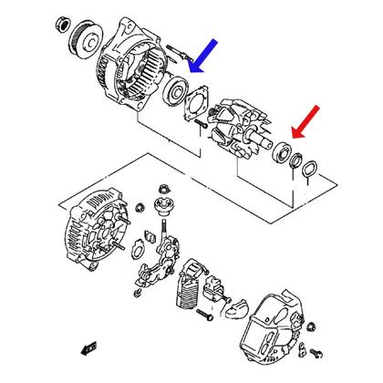 Imagem de Rolamentos Alternador HONDA CRV (2.0L) 2006 até 2011