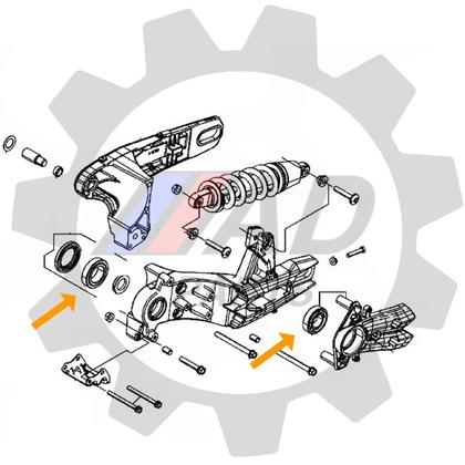 Imagem de Rolamentos Garfo Traseiro Kymco AK 550i