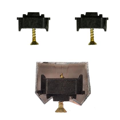 Imagem de Roldana 2 rodas para trilho stanley fênix, 22mm, eixo em ferro, acompanha freio injetado de presente