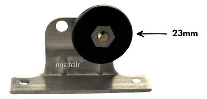 Imagem de Roldana Box 23mm Com Cavalete Acrilico Abrigo Pia Kit 4 Pcs