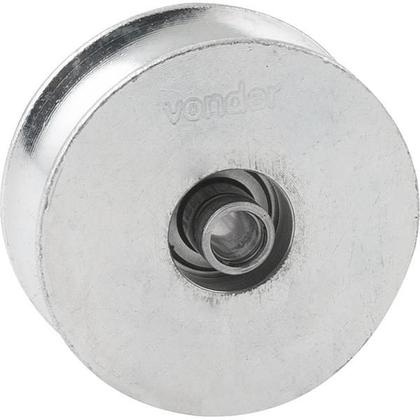 Imagem de Roldana p/ Portão 2.1/2"Tipo U Aço Zincado R.Bucha Vonder