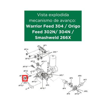 Imagem de ROLDANA RECARTILHADA 0.9-1.0 / 1.2mm PARA MÁQUINAS WARRIORFEED, ORIGO FEED E SMASHWELD