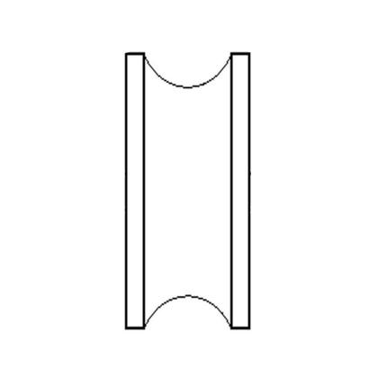 Imagem de Roldanas U de 2" (50mm) Em Aço P/ Portão De Correr - 2 Un