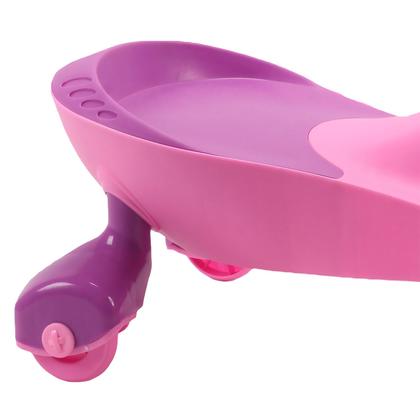 Imagem de Rolimã Carrinho Infantil Volante Gira 360 Cor Rosa E Roxo Brinquedo 1405 - Unitoys