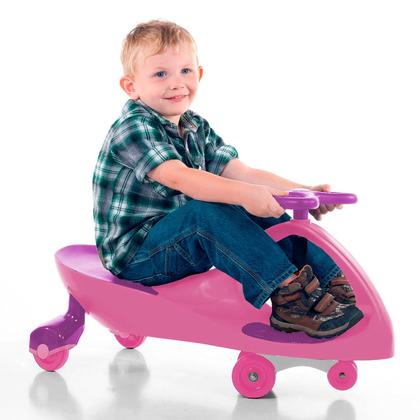 Imagem de Rolimã Carrinho Infantil Volante Gira 360 Cor Rosa E Roxo Brinquedo 1405 - Unitoys
