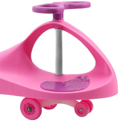 Imagem de Rolimã Carrinho Infantil Volante Gira 360 Cor Rosa E Roxo Brinquedo 1405 - Unitoys