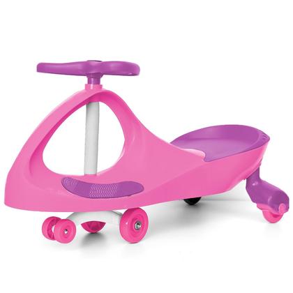 Imagem de Rolimã Carrinho Infantil Volante Gira 360 Cor Rosa E Roxo Brinquedo 1405 - Unitoys