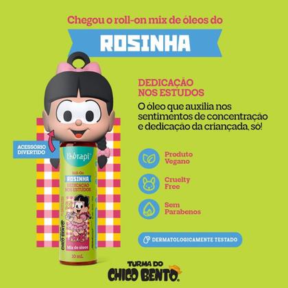 Imagem de Roll-on kids oleos rosinha dedicação nos estudos chico bento