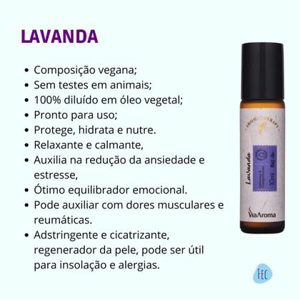 Imagem de Roll-on Óleo Essencial Lavanda e Laranja Doce Via Aroma 10ml