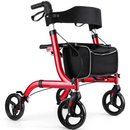 Imagem de Rollator Walker Heaconnex dobrável com assento e rodas de 8 polegadas