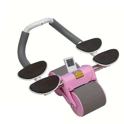 Imagem de Rolo Abdominal Roda Exercicio Ombro Braço Prancha Abdomen Musculaçao Academia Fortalecimento Treino Atividade Fisica