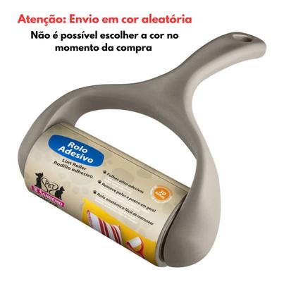 Imagem de Rolo Adesivo 30 Folhas Remove Tira Pelos Multiuso - Sanremo