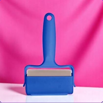 Imagem de Rolo Adesivo Fita Bolinha Tecido Sofá Tapete Tira Remove Fia Pelo Lá Camisa Calça Blusa Casaco Puxa