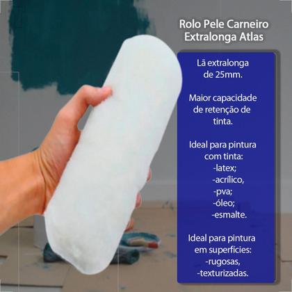 Imagem de Rolo atlas pele de carneiro extra 23cm 322/22