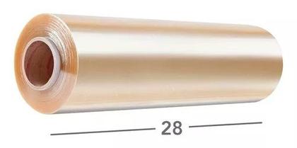 Imagem de Rolo Bobina Filme Pvc Transparente 28cm X 300m (300 Metros) Para Embalar