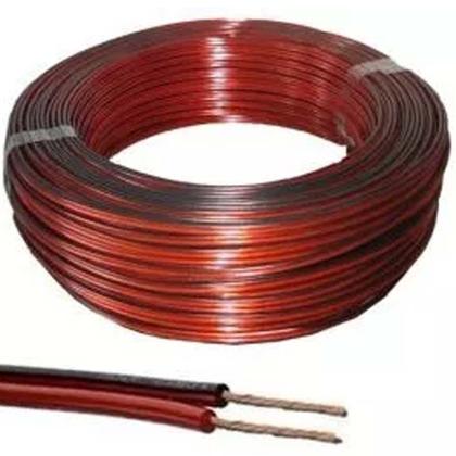Imagem de Rolo Cabo Fio Bicolor 2x16 1,00mm 300V PT/VM 100m Para Som Infinity