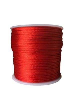 Imagem de Rolo Cordão Fio De Cetim Seda Rabo De Rato 1mm 50m